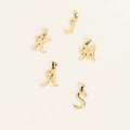 Dainty Script Letter Pendant Necklace