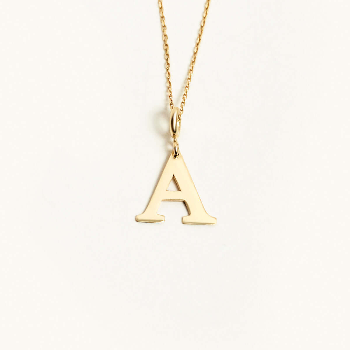 Personalized Initial Pendant Necklace in 14K Solid Gold