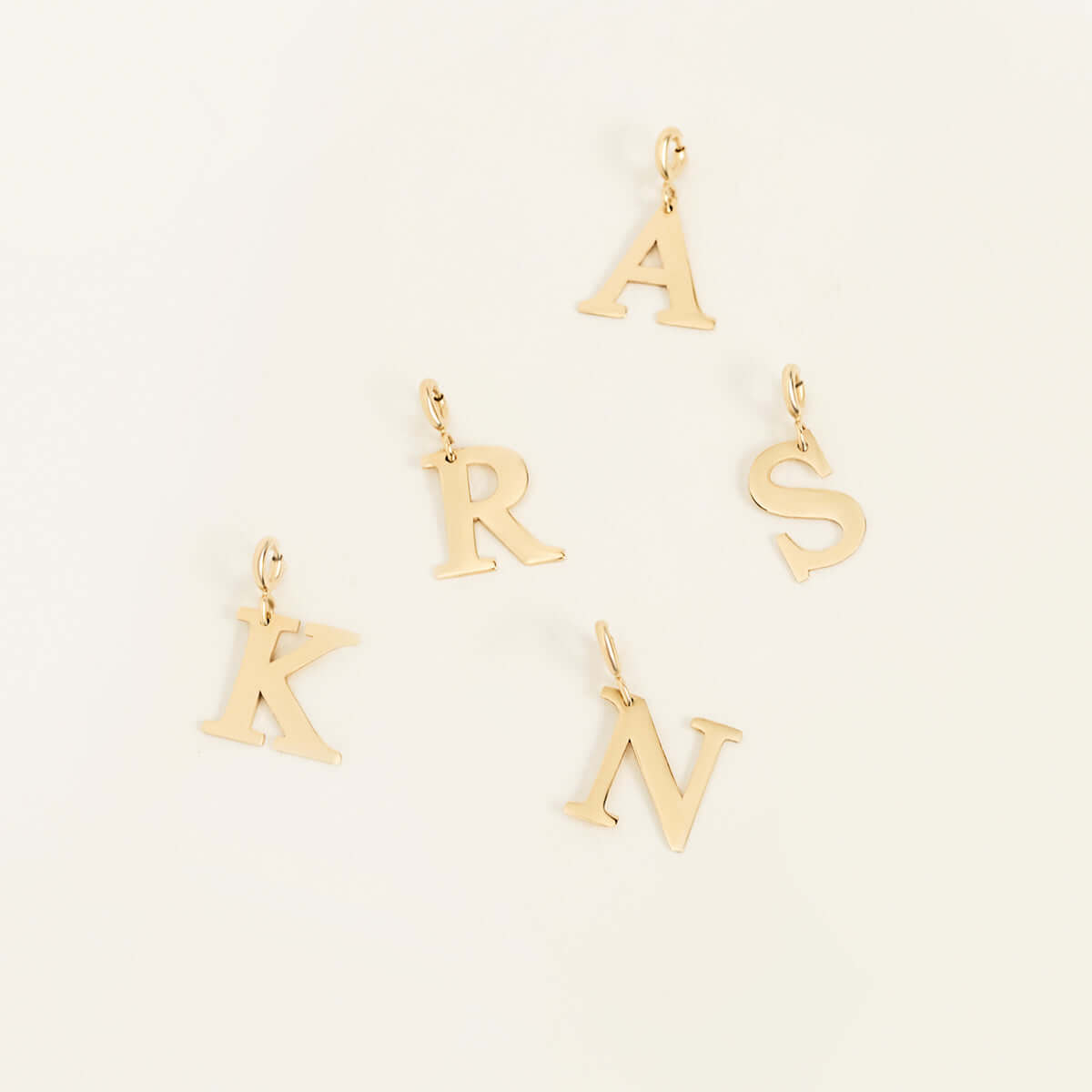 Personalized Initial Pendant Necklace in 14K Solid Gold