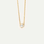 Birthstone Solitaire Floating Necklace