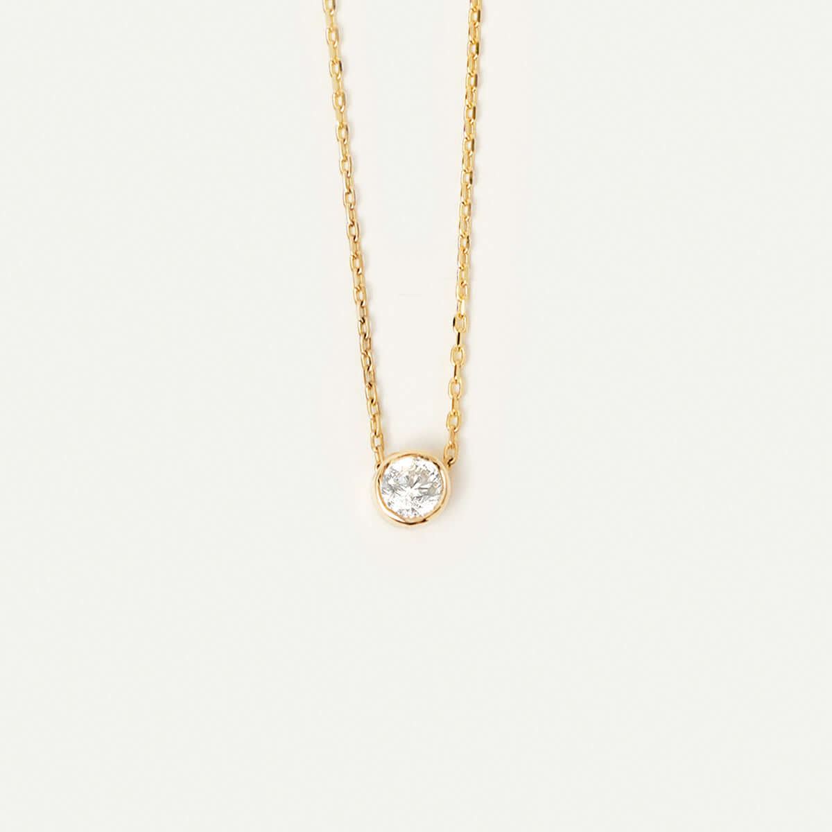 Birthstone Solitaire Floating Necklace