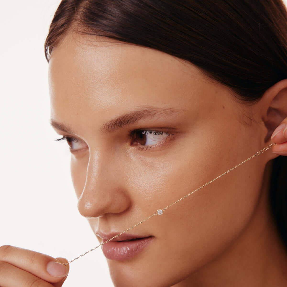 Solitaire Birthstone Bezel Bracelet