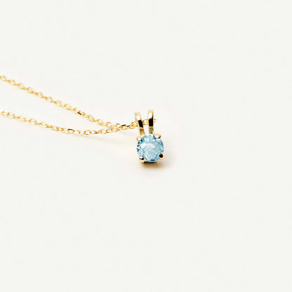 Birthstone Necklace in 14K Solid Gold