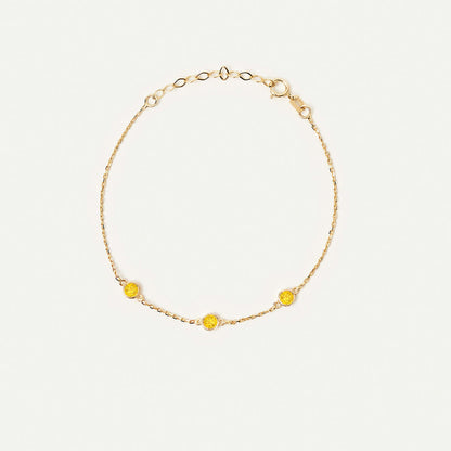 Birthstone Station Bracelet