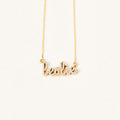 Diamond Cursive Name Necklace