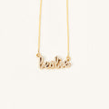 Diamond Cursive Name Necklace
