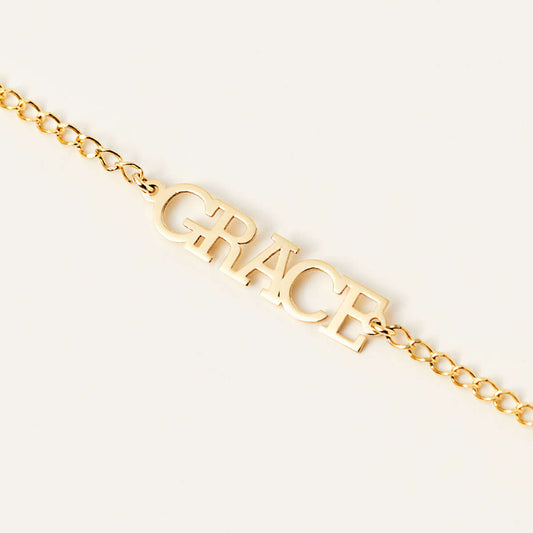 Gourmet Chain Name Bracelet