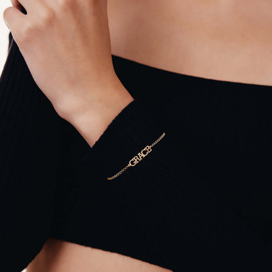 Gourmet Chain Name Bracelet