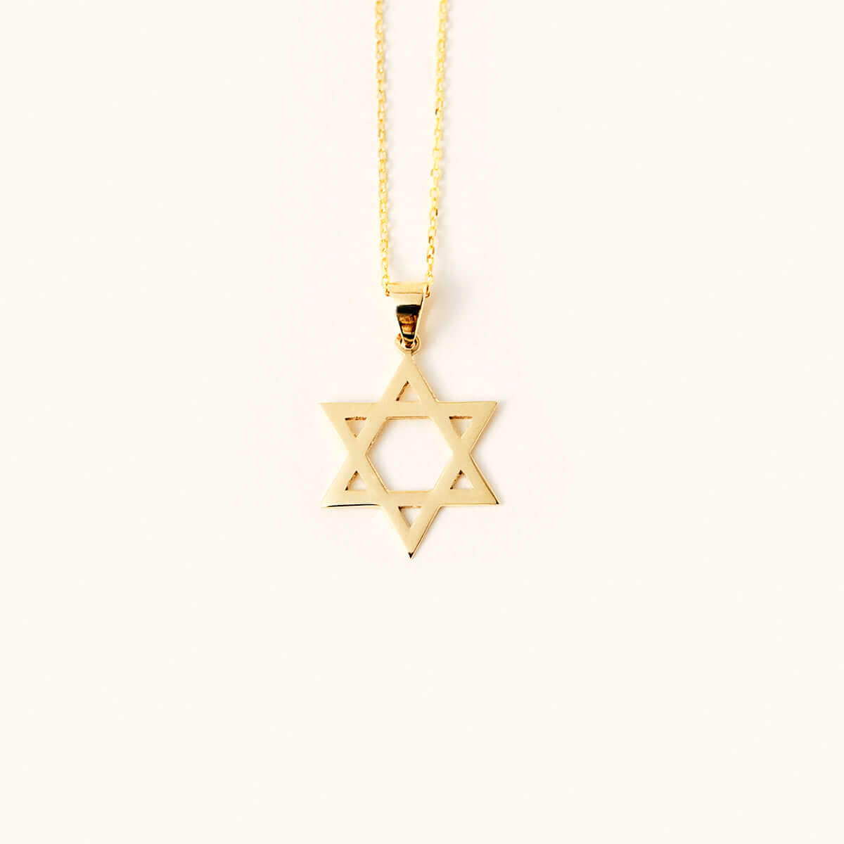 Star of David Necklace in 14K Solid Gold