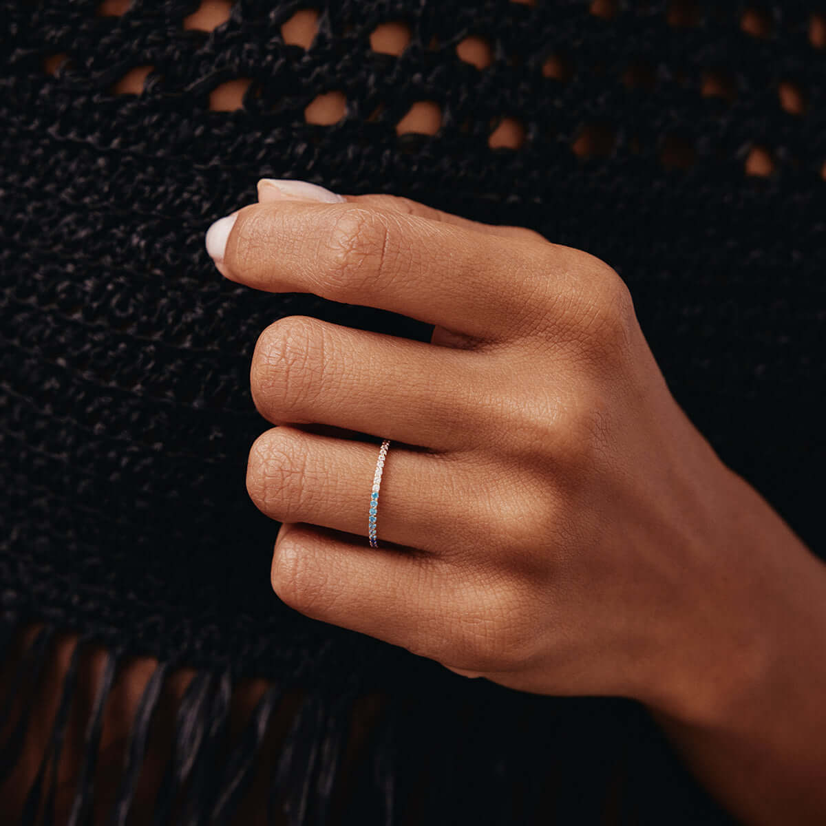 Rainbow Eternity Ring