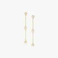Diamond Chain Drop Earrings