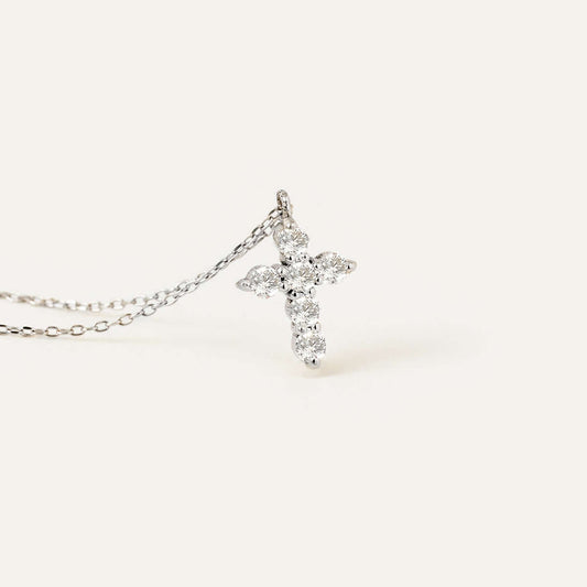 Diamond Cross Pendant Necklace