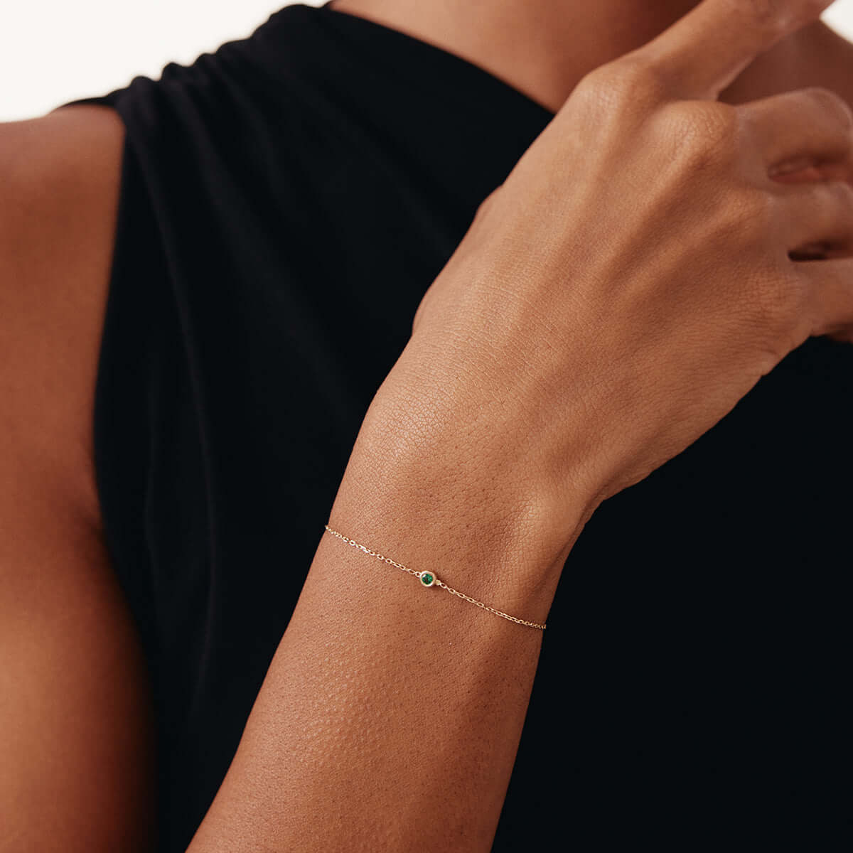 Solitaire Birthstone Bracelet