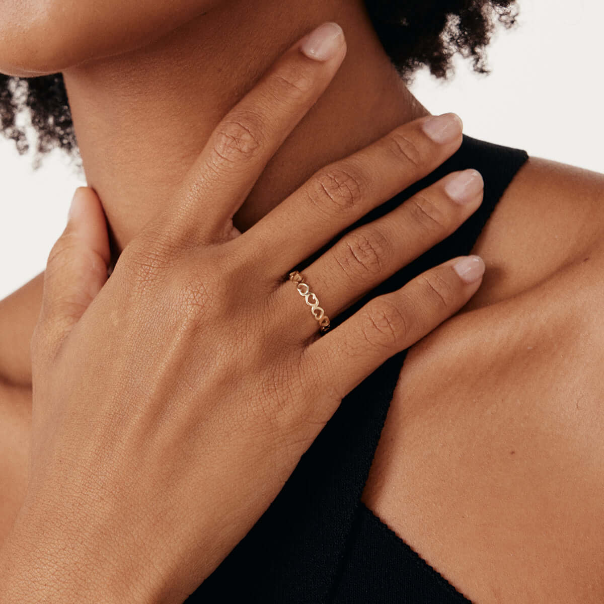 Open Heart Band Ring