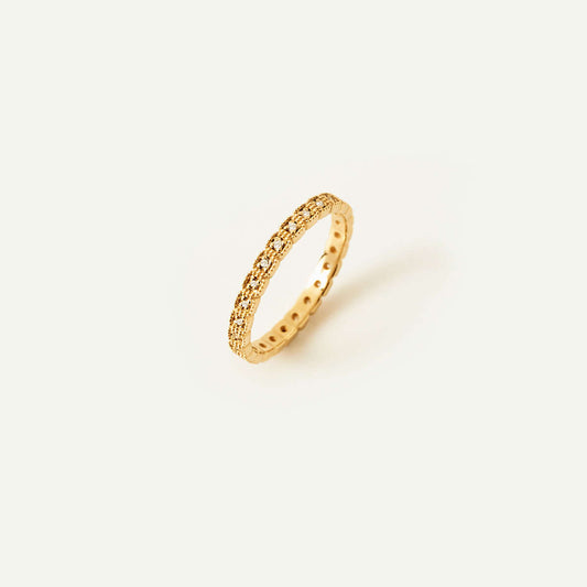 Square Diamond Eternity Ring in 14K Solid Gold