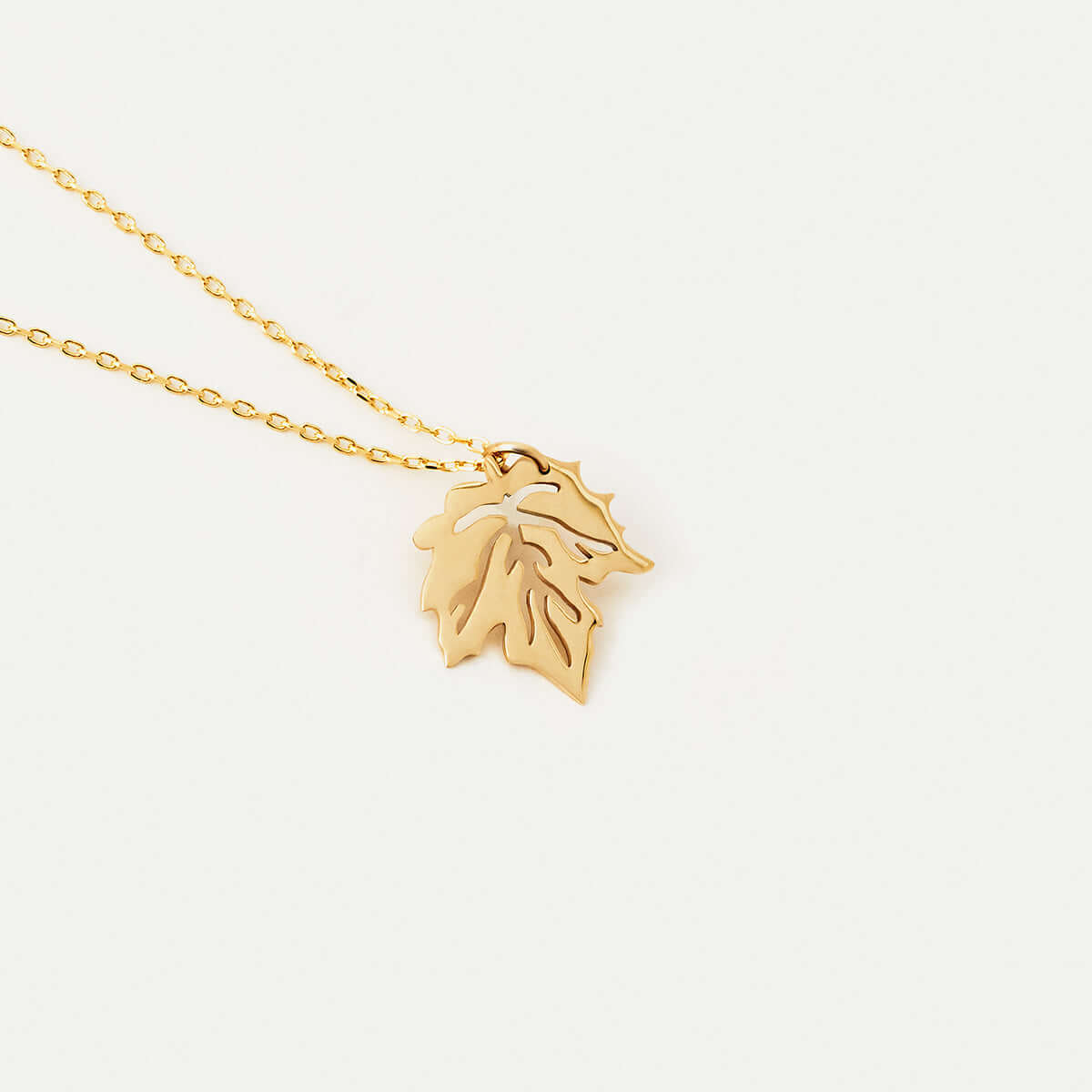 Collier de feuilles en or 14 carats