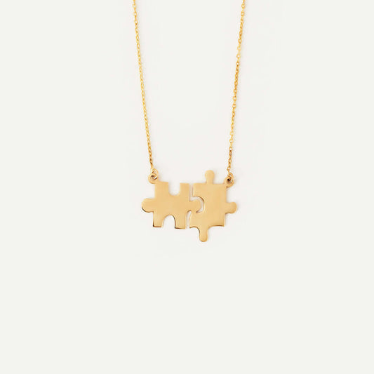 Puzzle Pair Necklace