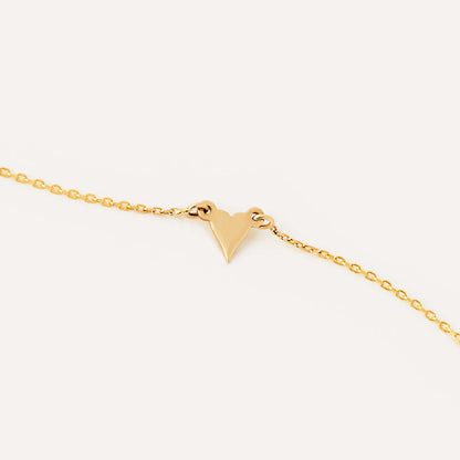 Dainty Heart Necklace in 14K Solid Gold