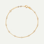 Bezel Diamond Station Bracelet