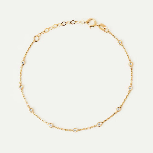 Bezel Diamond Station Bracelet