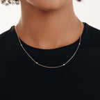 Diamond Station Necklace