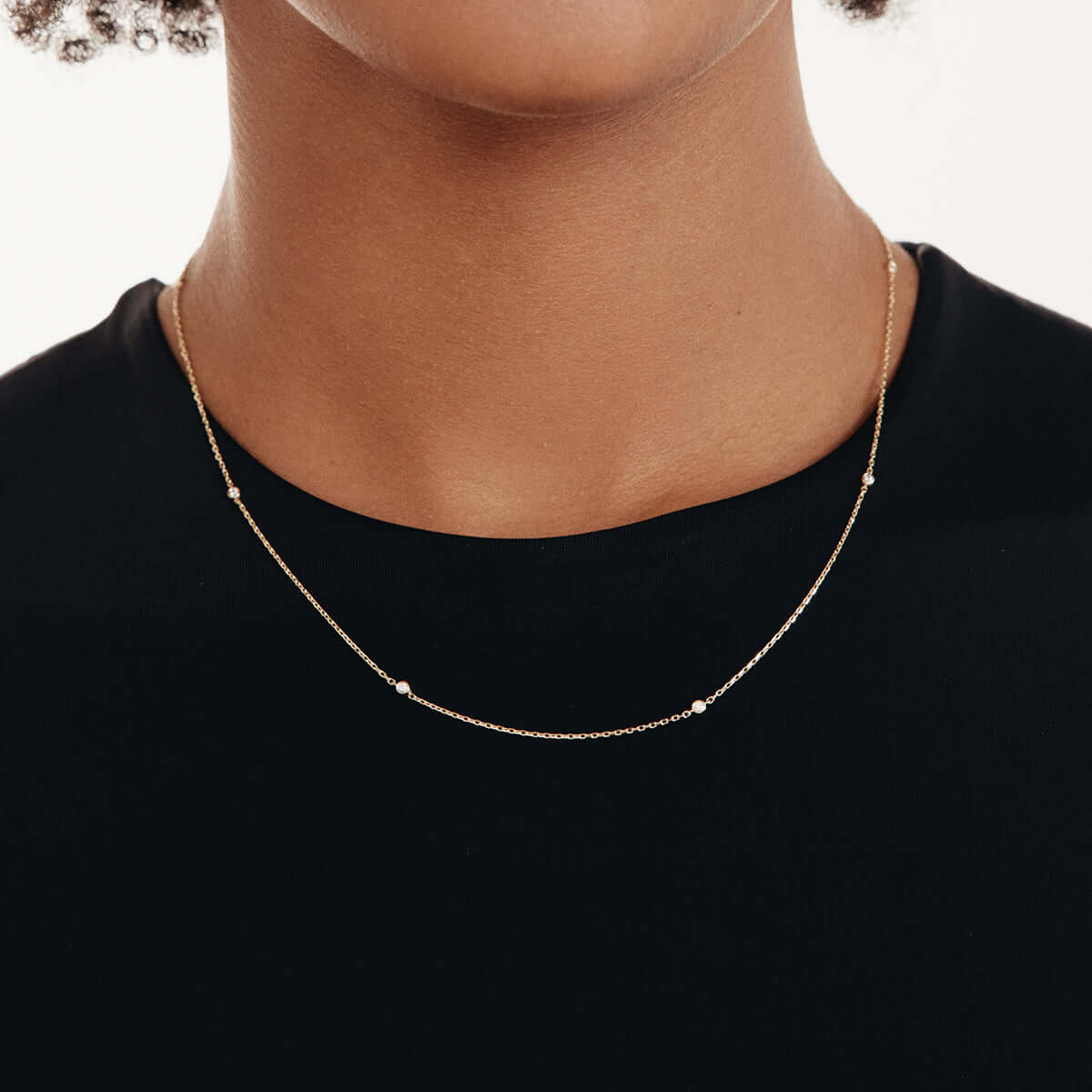 Diamond Station Necklace