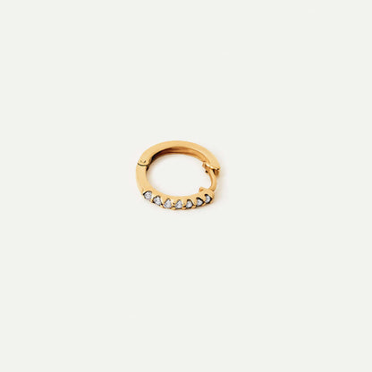 Diamond Hoop Earrings in 14K Solid Gold