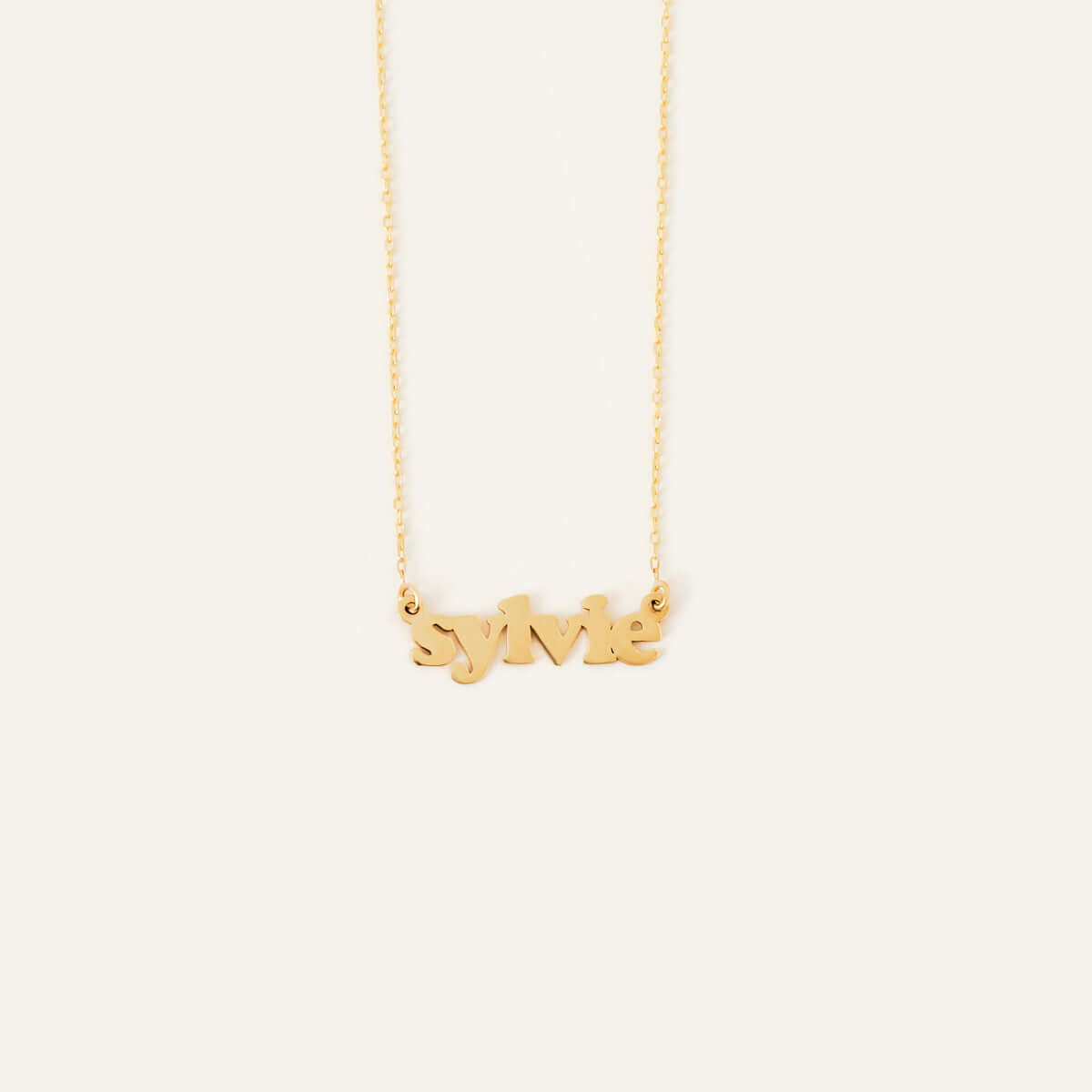 Dainty Custom Name Necklace in 14K Solid Gold