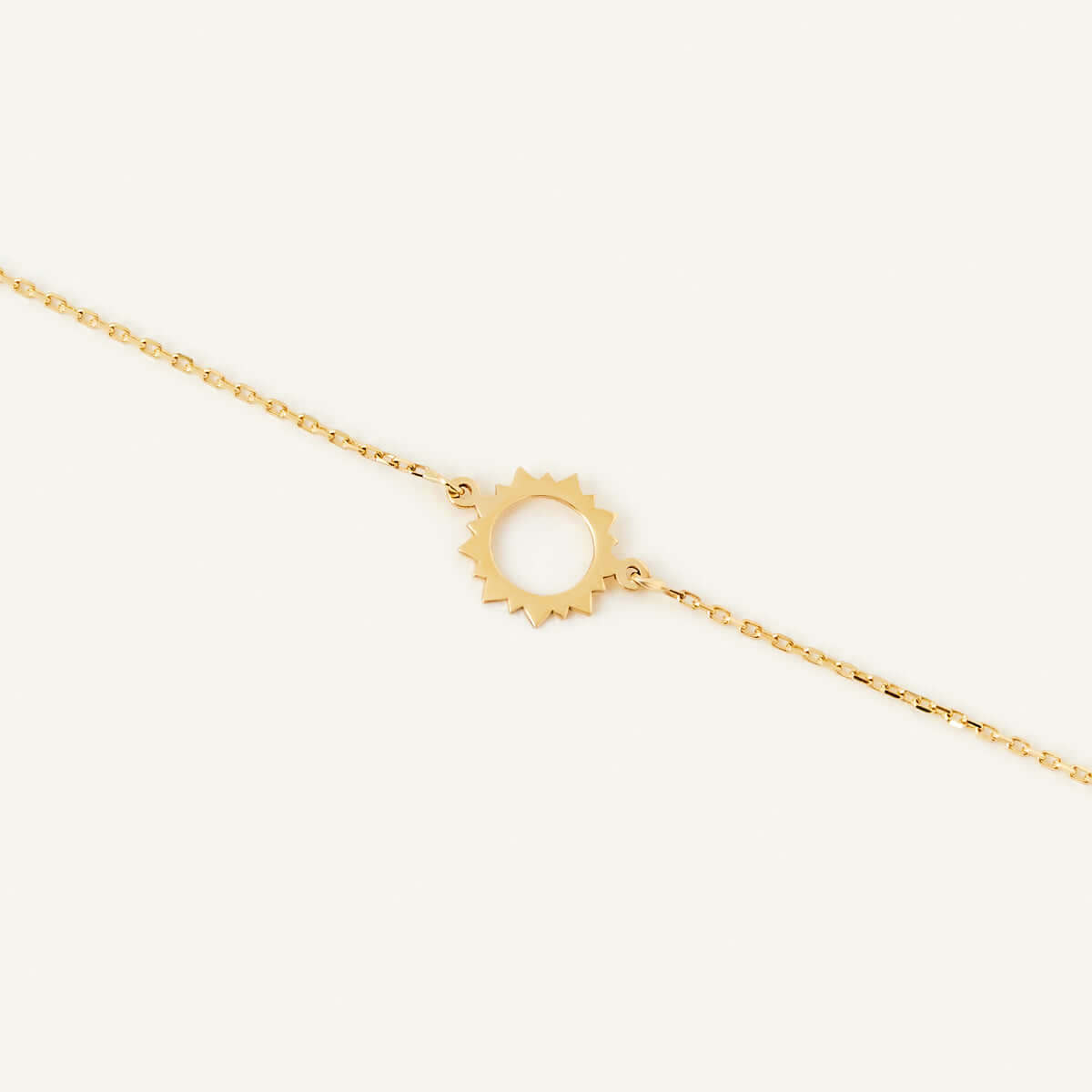 Open Sun Bracelet in 14K Solid Gold