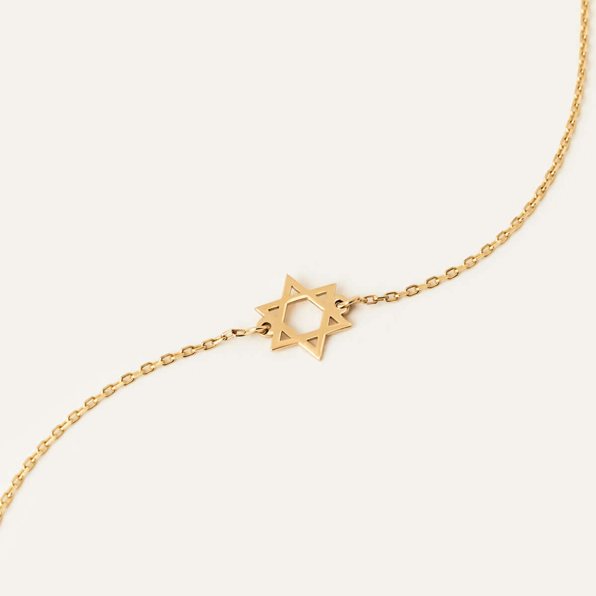 Star of David Bracelet in 14K Solid Gold