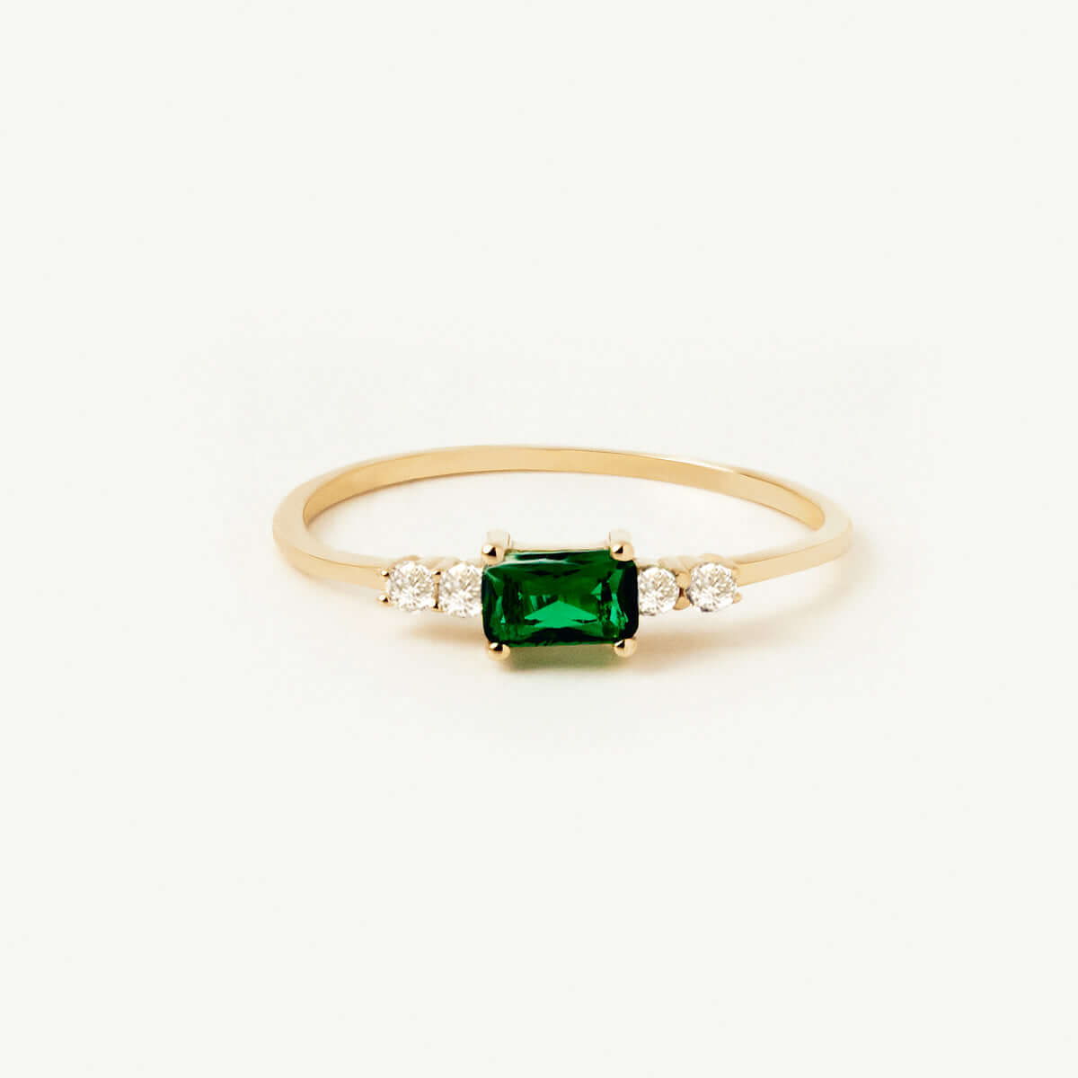 Birthstone Multi Stone Cubic Zirconia Ring in 14K Solid Gold