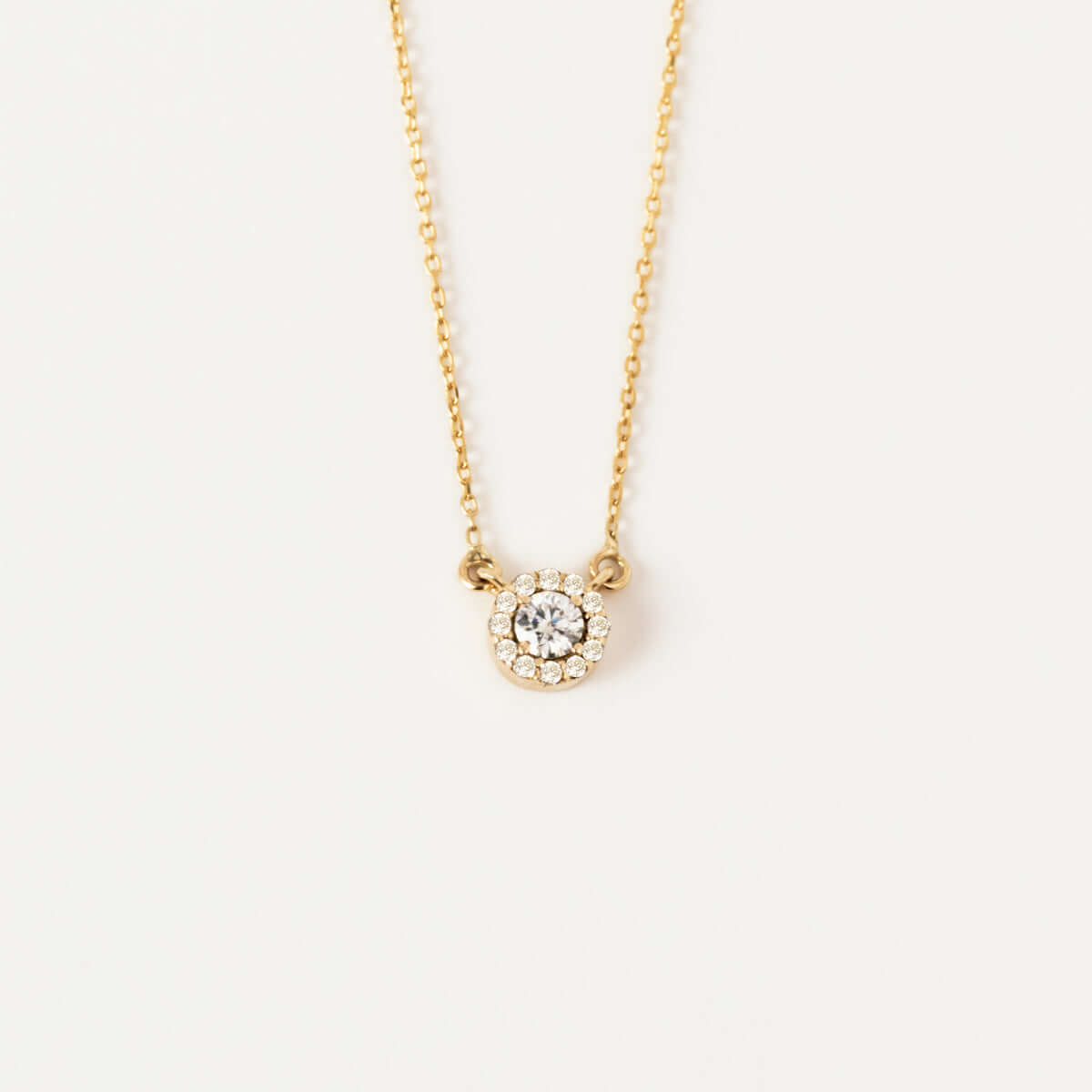 Diamond Halo Necklace