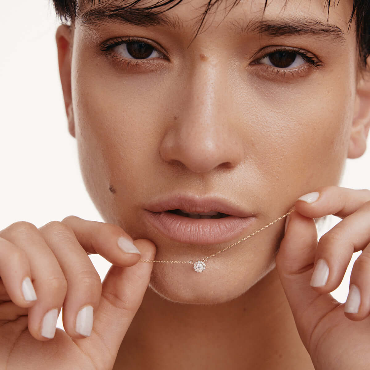 Diamond Halo Necklace