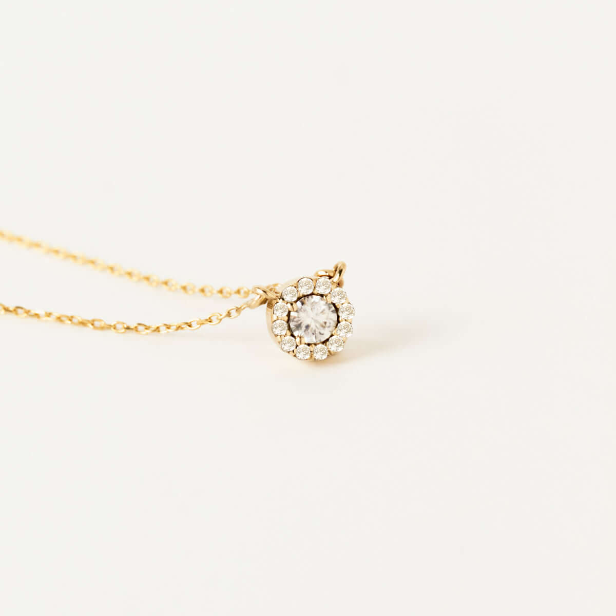 Diamond Halo Necklace