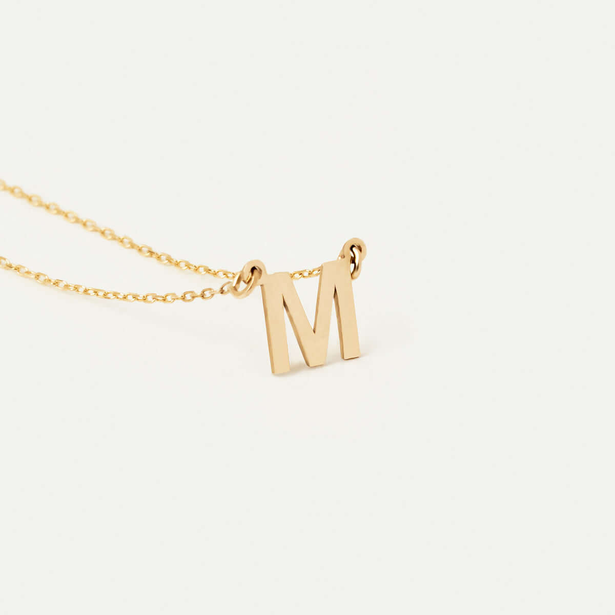 Custom Dainty Initial Necklace in 14K Solid Gold