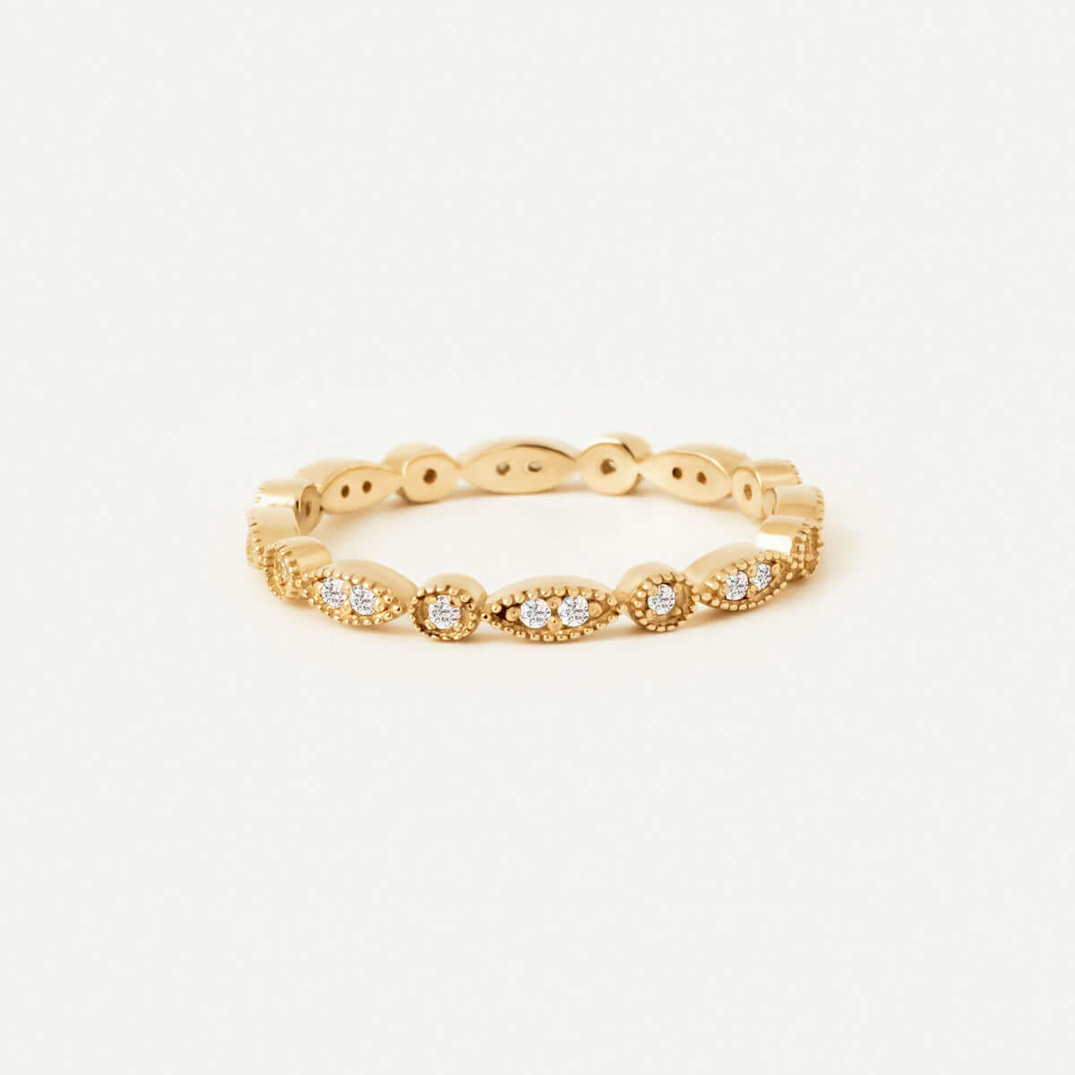 Marquise Diamond Eternity Ring in 14K Solid Gold