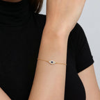Diamond Evil Eye Bracelet