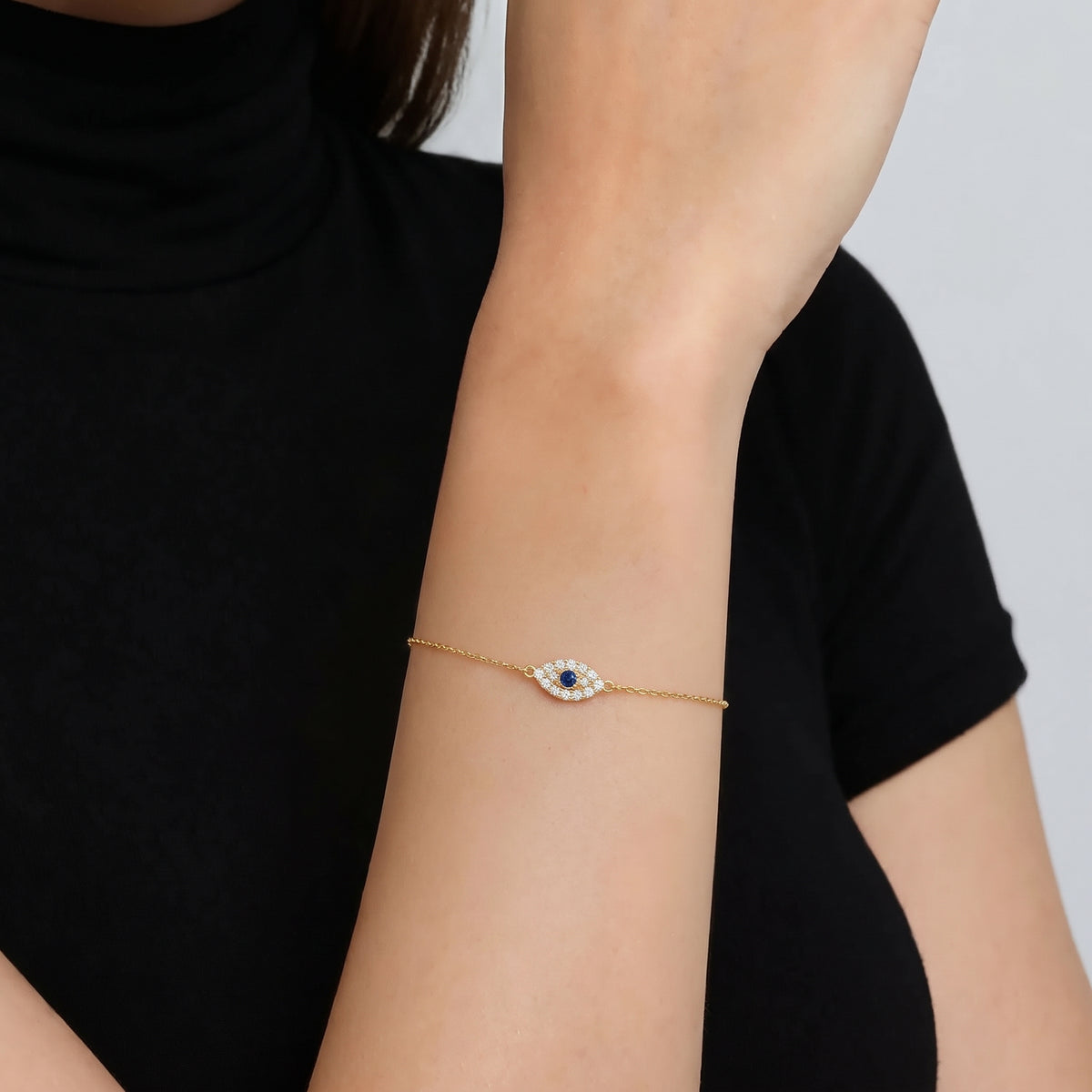 Diamond Evil Eye Bracelet