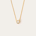 Diamond Bezel Solitaire Necklace