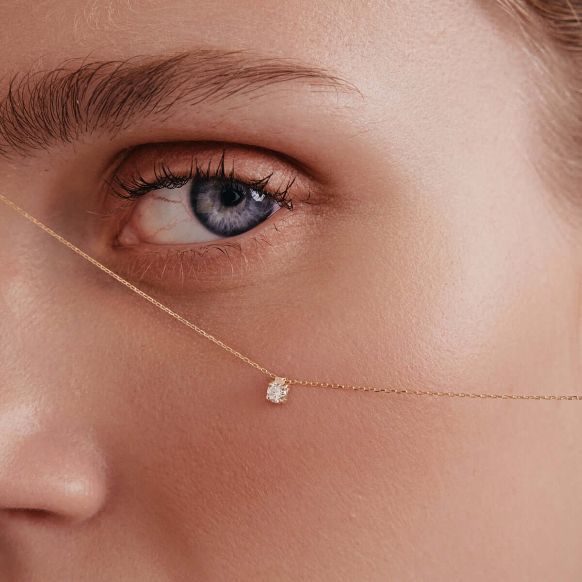 Diamond Round-Cut Solitaire Necklace