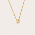 Diamond Round-Cut Solitaire Necklace