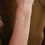 Custom Cross Name Bracelet