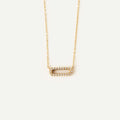 Diamond Paperclip Pendant Necklace