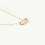 Diamond Paperclip Pendant Necklace