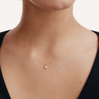 Diamond Padlock Charm Necklace