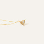 Diamond Pave Heart Charm Necklace