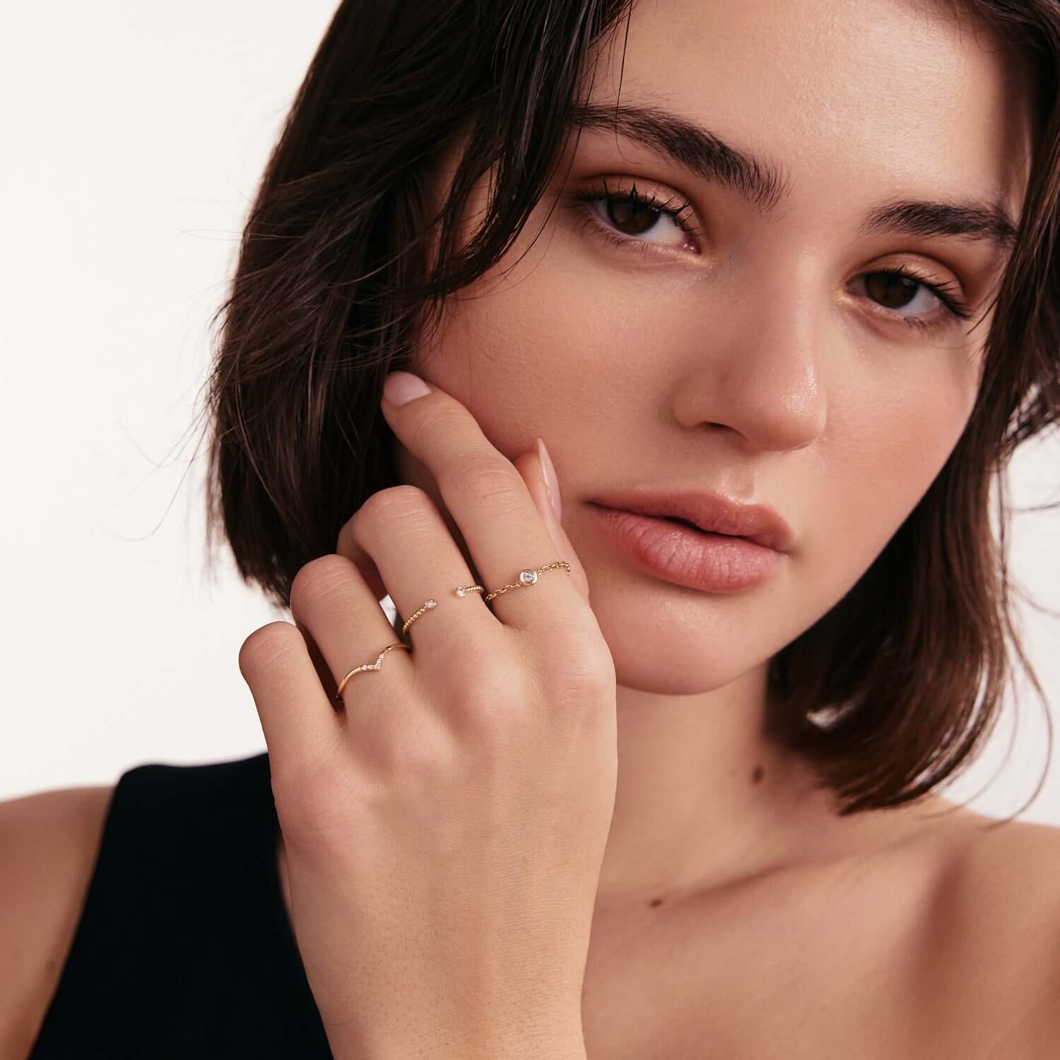 Diamond Chevron Ring