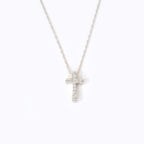 Diamond Pave Cross Pendant Necklace