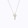 Diamond Pave Cross Pendant Necklace