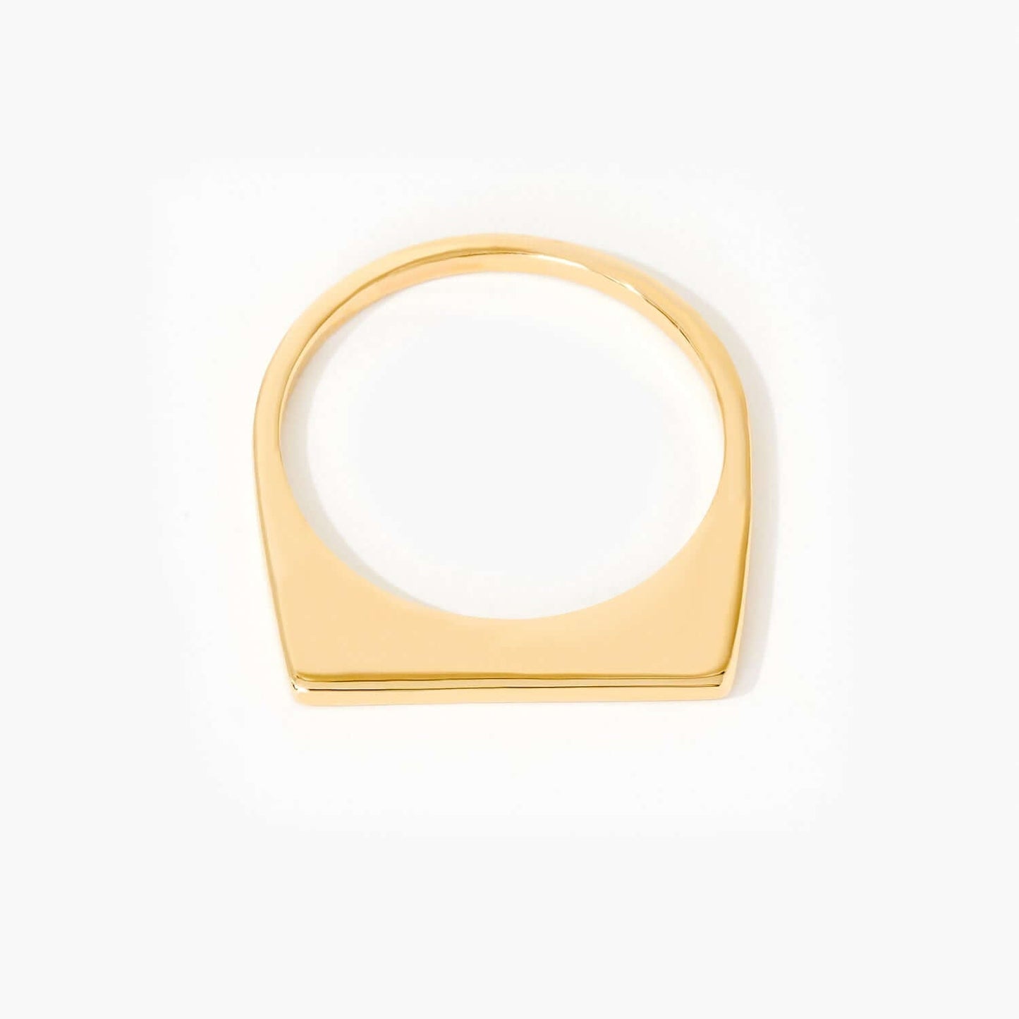 Rectangular Signet Ring in 14K Solid Gold